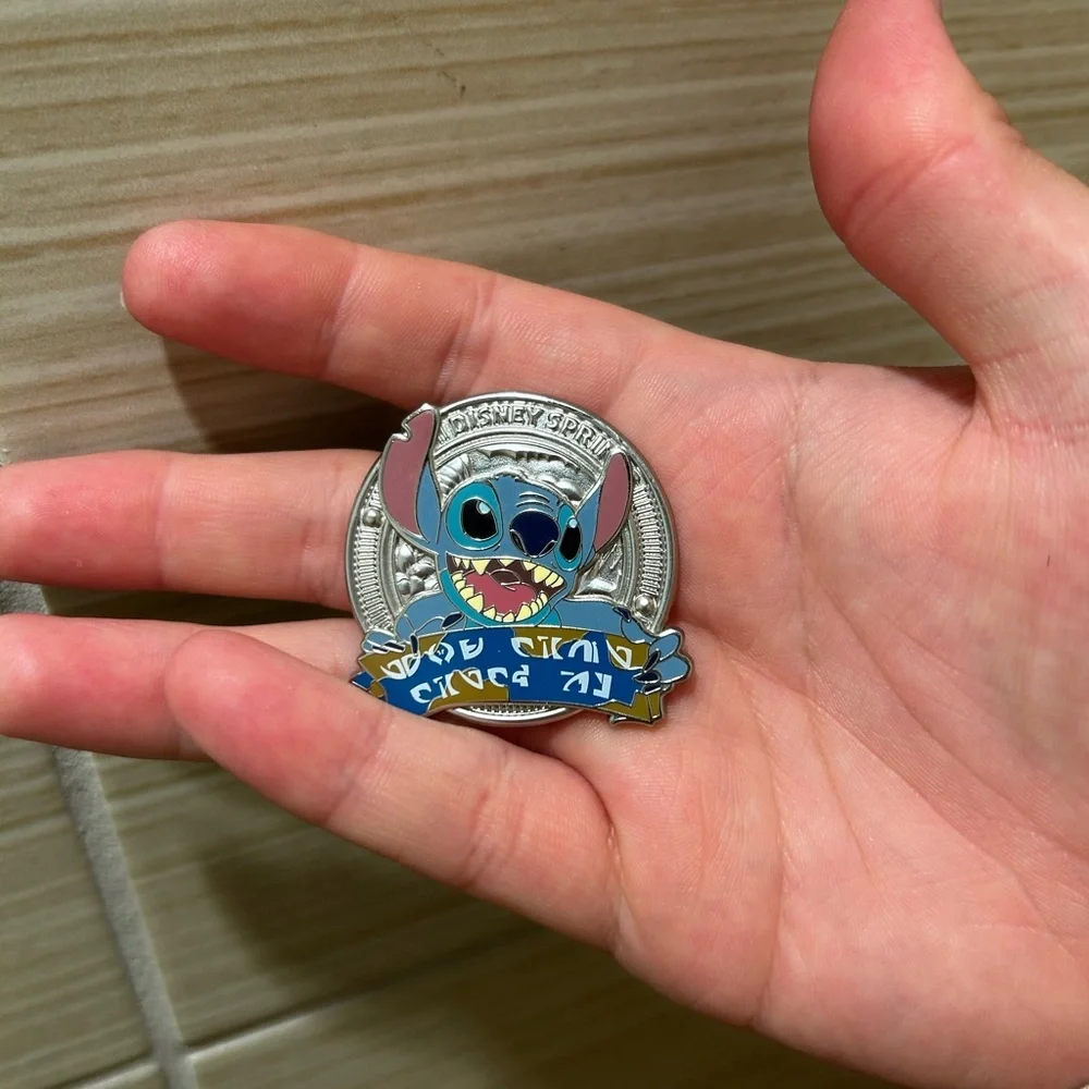 Disney Springs Stitch Cancelled Scavenger Hunt LR Pin On Original Back New Mint